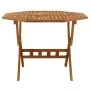 Klappbarer Gartentisch aus massivem Akazienholz 90x75 cm von , Gartentische - Ref: Foro24-319672, Preis: 104,35 €, Rabatt: %