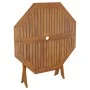 Klappbarer Gartentisch aus massivem Akazienholz 90x75 cm von , Gartentische - Ref: Foro24-319672, Preis: 104,35 €, Rabatt: %