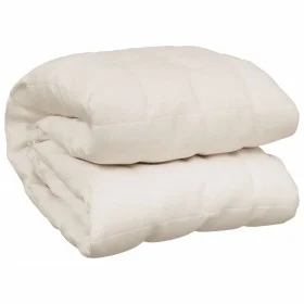 Weighted blanket light cream fabric 200x200 cm 9 kg by , Blankets - Ref: Foro24-350760, Price: 77,75 €, Discount: %