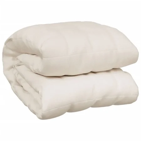 Weighted blanket light cream fabric 200x200 cm 9 kg by , Blankets - Ref: Foro24-350760, Price: 77,75 €, Discount: %
