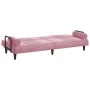 Rosafarbenes Samtschlafsofa mit Armlehnen von , Sofas - Ref: Foro24-351897, Preis: 261,37 €, Rabatt: %