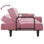 Rosafarbenes Samtschlafsofa mit Armlehnen von , Sofas - Ref: Foro24-351897, Preis: 261,37 €, Rabatt: %