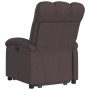 Sillón eléctrico reclinable elevable de tela marrón oscuro de , Sillones - Ref: Foro24-3204121, Precio: 304,68 €