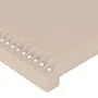 Cappuccino synthetic leather headboard bed frame 140x200cm by , Beds and slatted bases - Ref: Foro24-3125517, Price: 219,53 €...