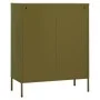 Armario de almacenamiento acero verde oliva 80x35x101,5 cm de , Taquillas y armarios de almacenamiento - Ref: Foro24-336171, ...