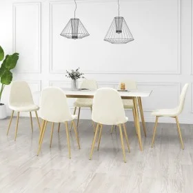 Esszimmerstühle 6 Einheiten cremeweißer Samt von , Essstühle - Ref: Foro24-3082879, Preis: 386,14 €, Rabatt: %