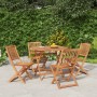 5-piece solid acacia wood garden dining set by , Garden sets - Ref: Foro24-3152898, Price: 294,99 €, Discount: %