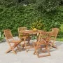 Juego de comedor de jardín 5 piezas madera maciza de acacia de , Conjuntos de jardín - Ref: Foro24-3152898, Precio: 272,86 €,...