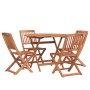 5-piece solid acacia wood garden dining set by , Garden sets - Ref: Foro24-3152898, Price: 294,99 €, Discount: %