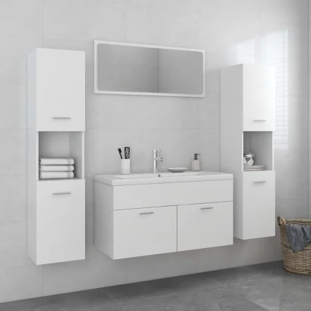 Badmöbel-Set aus weißem Holzwerkstoff von , Badezimmermöbel - Ref: Foro24-3071513, Preis: 405,91 €, Rabatt: %