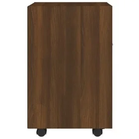Zusatzschrank mit Rädern Eichensperrholz 33x38x60 cm von , Schließfächer und Lagerschränke - Ref: Foro24-815854, Preis: 43,74...
