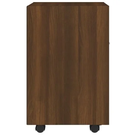Zusatzschrank mit Rädern Eichensperrholz 33x38x60 cm von , Schließfächer und Lagerschränke - Ref: Foro24-815854, Preis: 43,72...