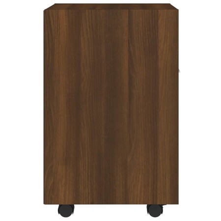 Zusatzschrank mit Rädern Eichensperrholz 33x38x60 cm von , Schließfächer und Lagerschränke - Ref: Foro24-815854, Preis: 44,42...