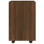 Zusatzschrank mit Rädern Eichensperrholz 33x38x60 cm von , Schließfächer und Lagerschränke - Ref: Foro24-815854, Preis: 43,72...