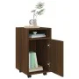 Zusatzschrank mit Rädern Eichensperrholz 33x38x60 cm von , Schließfächer und Lagerschränke - Ref: Foro24-815854, Preis: 43,72...