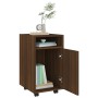 Zusatzschrank mit Rädern Eichensperrholz 33x38x60 cm von , Schließfächer und Lagerschränke - Ref: Foro24-815854, Preis: 44,42...