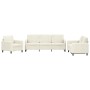 3-piece cream velvet sofa set by , Sofas - Ref: Foro24-3201942, Price: 732,04 €, Discount: %