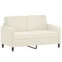 3-teilige Sofagarnitur aus cremefarbenem Samt von , Sofas - Ref: Foro24-3201942, Preis: 718,21 €, Rabatt: %