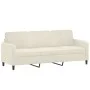 3-piece cream velvet sofa set by , Sofas - Ref: Foro24-3201942, Price: 718,21 €, Discount: %
