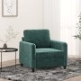 Sillón de terciopelo verde oscuro 60 cm de , Sofás - Ref: Foro24-359424, Precio: 176,94 €
