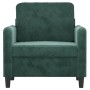 Dunkelgrüner Samtsessel 60 cm von , Sofas - Ref: Foro24-359424, Preis: 177,07 €, Rabatt: %
