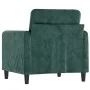 Dark green velvet armchair 60 cm by , Sofas - Ref: Foro24-359424, Price: 173,77 €, Discount: %