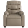 Reclining massage armchair in synthetic leather, cappuccino color. by , Armchairs - Ref: Foro24-374146, Price: 229,88 €, Disc...