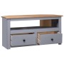 Eck-TV-Schrank aus Kiefernholz im Panama-Stil, grau, 93 x 49 x 49 cm von vidaXL, TV-Möbel - Ref: Foro24-282686, Preis: 134,90...