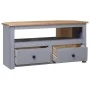 Eck-TV-Schrank aus Kiefernholz im Panama-Stil, grau, 93 x 49 x 49 cm von vidaXL, TV-Möbel - Ref: Foro24-282686, Preis: 132,45...