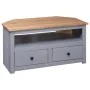 Eck-TV-Schrank aus Kiefernholz im Panama-Stil, grau, 93 x 49 x 49 cm von vidaXL, TV-Möbel - Ref: Foro24-282686, Preis: 132,45...