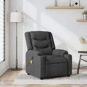 Sillón de masaje reclinable de tela gris oscuro de , Sillones - Ref: Foro24-374131, Precio: 339,78 €, Descuento: %