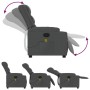 Dark gray fabric reclining massage chair by , Armchairs - Ref: Foro24-374131, Price: 340,65 €, Discount: %