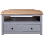 Eck-TV-Schrank aus Kiefernholz im Panama-Stil, grau, 93 x 49 x 49 cm von vidaXL, TV-Möbel - Ref: Foro24-282686, Preis: 134,90...