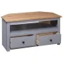 Eck-TV-Schrank aus Kiefernholz im Panama-Stil, grau, 93 x 49 x 49 cm von vidaXL, TV-Möbel - Ref: Foro24-282686, Preis: 132,45...
