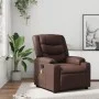 Sillón de masaje reclinable cuero sintético marrón de , Sillones - Ref: Foro24-374125, Precio: 242,44 €, Descuento: %