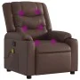 Sillón de masaje reclinable cuero sintético marrón de , Sillones - Ref: Foro24-374125, Precio: 242,44 €, Descuento: %