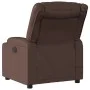 Sillón de masaje reclinable cuero sintético marrón de , Sillones - Ref: Foro24-374125, Precio: 242,44 €, Descuento: %