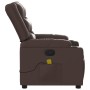 Brauner Liege-Massagesessel aus Kunstleder von , Sessel - Ref: Foro24-374125, Preis: 236,16 €, Rabatt: %