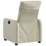Sillón reclinable de cuero sintético crema de , Sillones - Ref: Foro24-374184, Precio: 190,02 €, Descuento: %