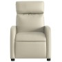 Sillón reclinable de cuero sintético crema de , Sillones - Ref: Foro24-374184, Precio: 190,02 €, Descuento: %