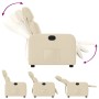Cream fabric recliner. by , Armchairs - Ref: Foro24-374173, Price: 217,63 €, Discount: %