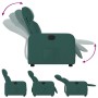 Dark green fabric recliner by , Armchairs - Ref: Foro24-374171, Price: 183,19 €, Discount: %