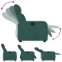 Sillón reclinable de tela verde oscuro de , Sillones - Ref: Foro24-374171, Precio: 196,96 €, Descuento: %