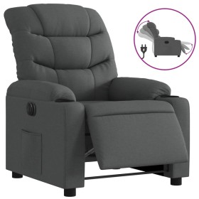 Sillón reclinable eléctrico de tela gris oscuro de , Sillones - Ref: Foro24-3206628, Precio: 264,64 €, Descuento: %