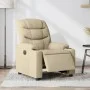 Sillón reclinable eléctrico de tela crema de , Sillones - Ref: Foro24-3206635, Precio: 294,16 €, Descuento: %