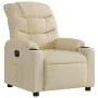 Sillón reclinable eléctrico de tela crema de , Sillones - Ref: Foro24-3206635, Precio: 294,16 €, Descuento: %
