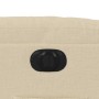 Sillón reclinable eléctrico de tela crema de , Sillones - Ref: Foro24-3206635, Precio: 290,57 €