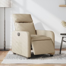 Cream Fabric Power Recliner by , Armchairs - Ref: Foro24-3206689, Price: 253,13 €, Discount: %