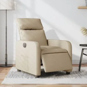 Cream Fabric Power Recliner by , Armchairs - Ref: Foro24-3206689, Price: 264,02 €, Discount: %