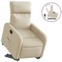 Cream-colored fabric reclining and lift chair by , Armchairs - Ref: Foro24-3206707, Price: 295,31 €, Discount: %